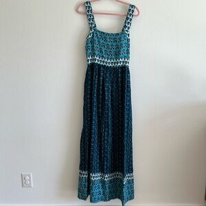 FAHERTY Dress, Blue Print, Size Small, Brand New